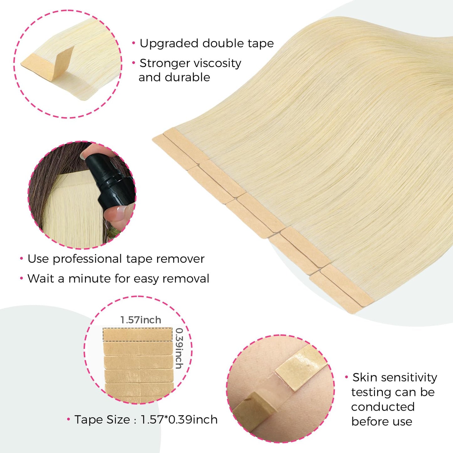 Lashey Tape in Hair Extensions 25g 10pcs 18 Inch Straight Balayage Natural Black to Light Blonde Highlighted Hair Extensions Tape in Hair for Women