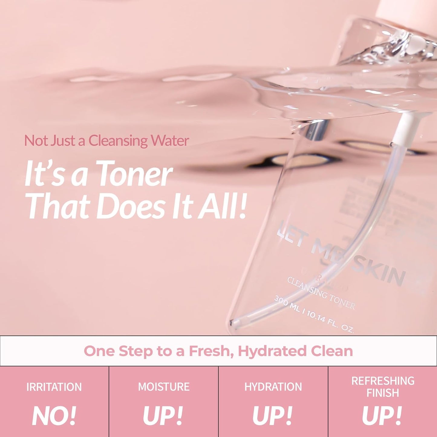 Ultra H2O Cleansing Toner - Hydrating Cleansing Water 300mL | Refreshing Formula