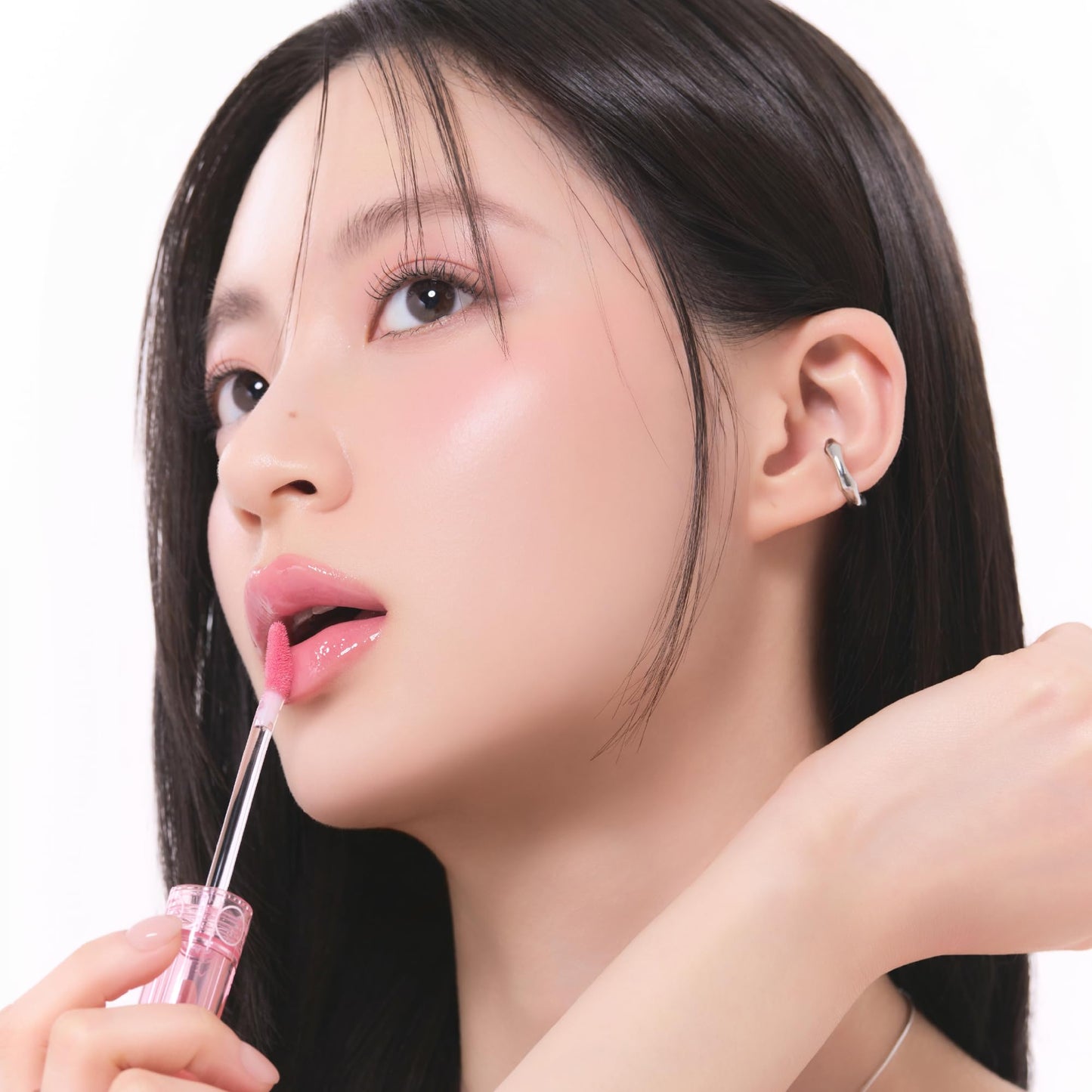 rom&nd GLASTING COLOR GLOSS 07 Spring Fever - K-Beauty Plumping Lip Gloss for Angel Ring High-Shine, Non-Sticky, Hydrated Lips | Long-Lasting, Soft Girl Aesthetic & Versatile Korean Makeup