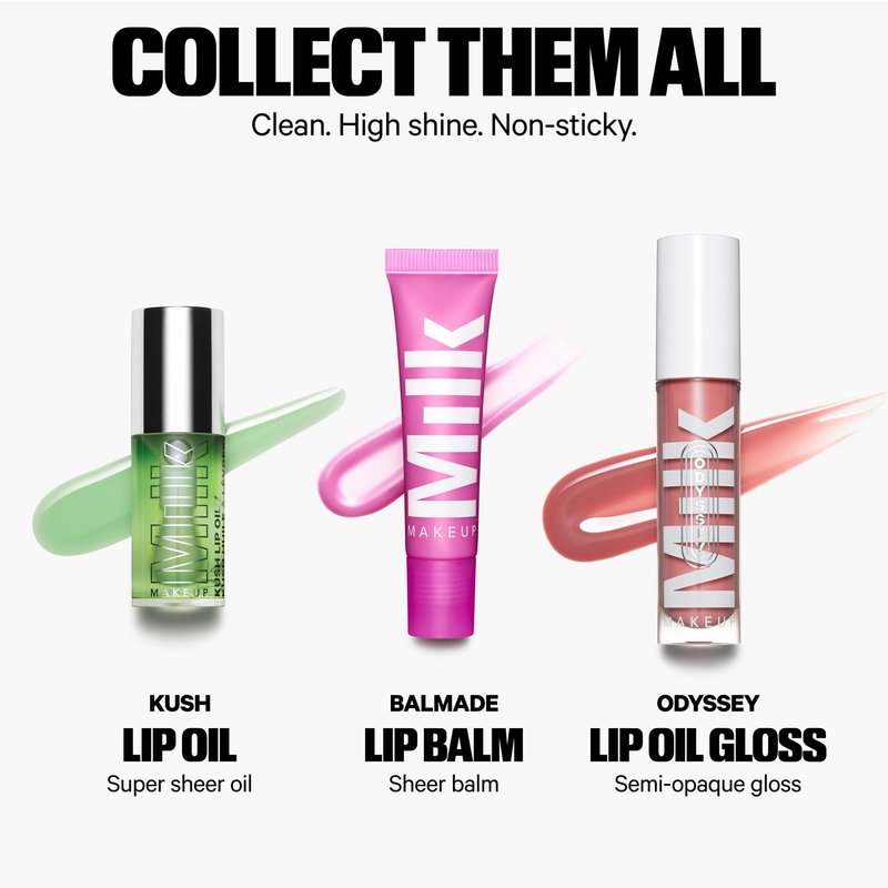 Milk Makeup Balmade Electrolyte Lip Balm – Hydrating, Sheer Gloss Nourishes + Replenishes Moisture – Clean, Vegan Formula with High-Shine Finish – Refresher (Bright Pink, Raspberry Rave), 0.4oz