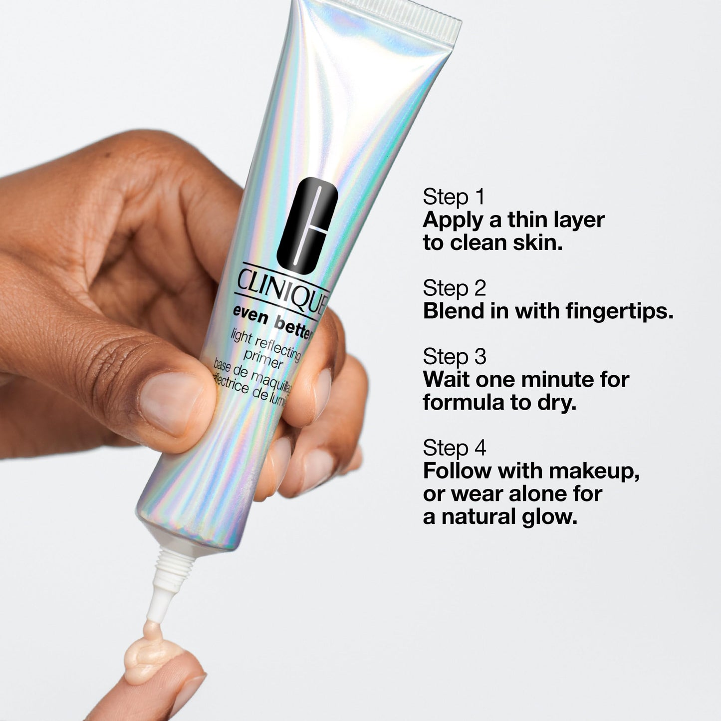 Clinique Even Better Light Reflecting Face Primer With Vitamin C + Hyaluronic Acid For All Skin Types | Hydrating, Lightweight + Illuminating Finish, 0.5 Fl Oz