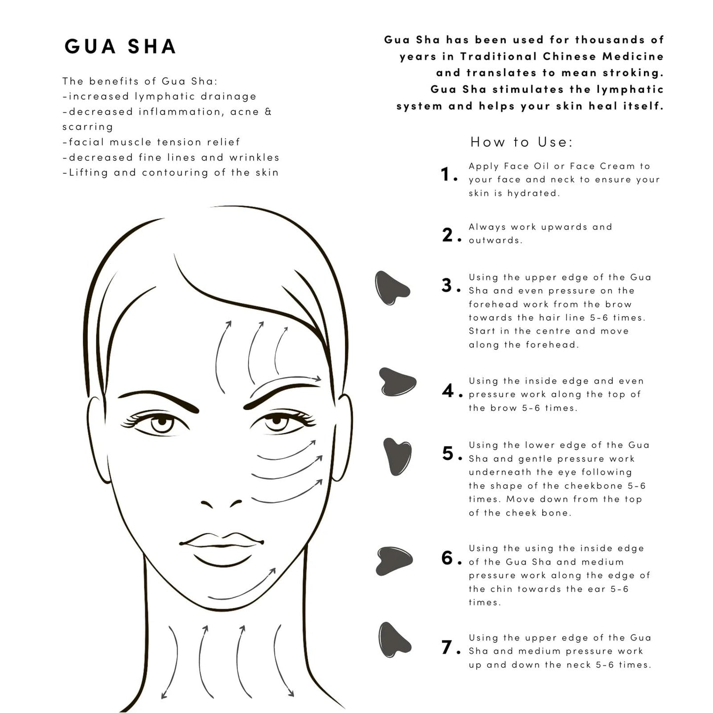 Yssarea Obsidian Roller and Gua Sha - Face Roller | 100% Natural Obsidian Stone Set | Dual Sided Face Massager | Reduces Signs of Aging