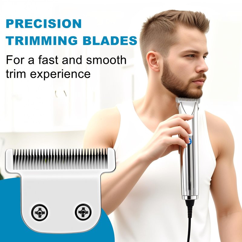Compatible with Wahl T Blade Replacement,1Pack #02144 Detachable Replacement Blade Compatible with Wahl 9864/9864SS/9686/9818A/9854L/9876L/9854/WSS3L/SS2L Lithium-Ion Cordless Beard Trimmer,40mm.
