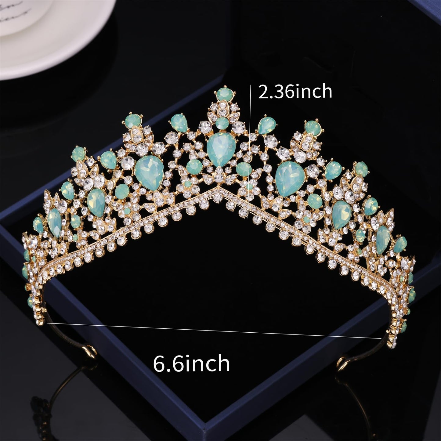 Kamirola - Queen Crown and Tiara Princess Crown for Women and Girls Crystal Headbands for Bridal, Wedding Gothic Halloween Costumes for Women Prom Christmas Halloween Birthday Prom Pageant
