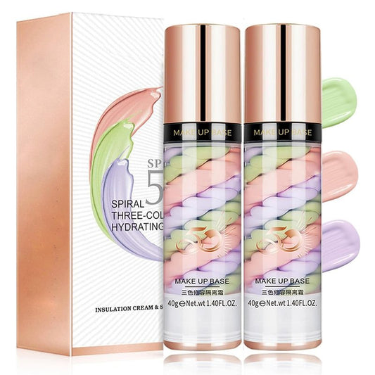 Skynest 2pcs Pore Primer, Color Correcting Facial Serum, Face Makeup Primer Base,Isolation Cream,Invisible Pore,Oil Control, Brightening Moisturizing Essence Concealer Foundation