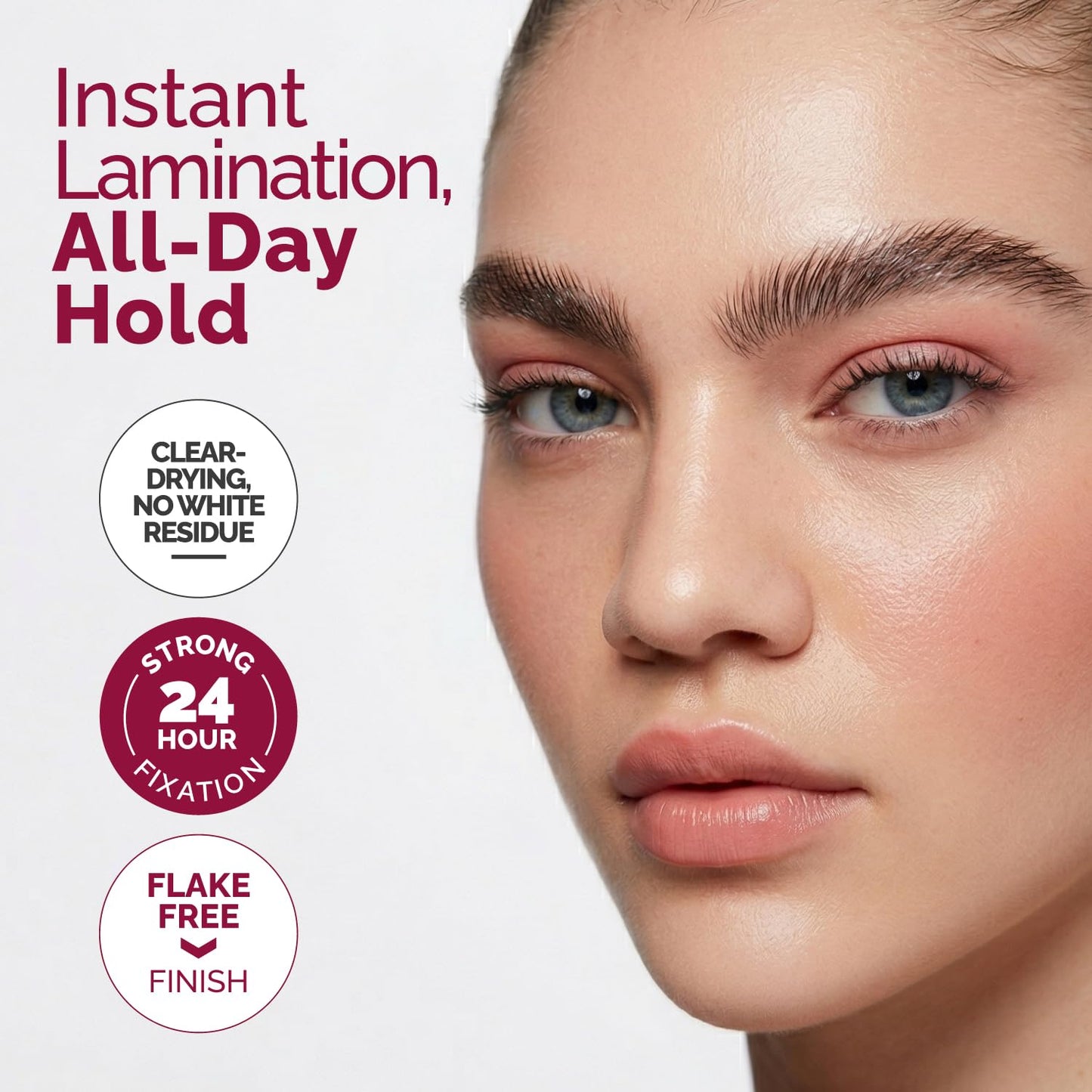 RB RENATA BEAUTY Brow Lift – Clear Brow Wax for Instant Lamination Effect & All-Day Hold – Flake-Free, No White Residue – Includes Mini Brush – 0.406 fl oz (12 mL) – Fluffy, Feathered, Soft Brows Look