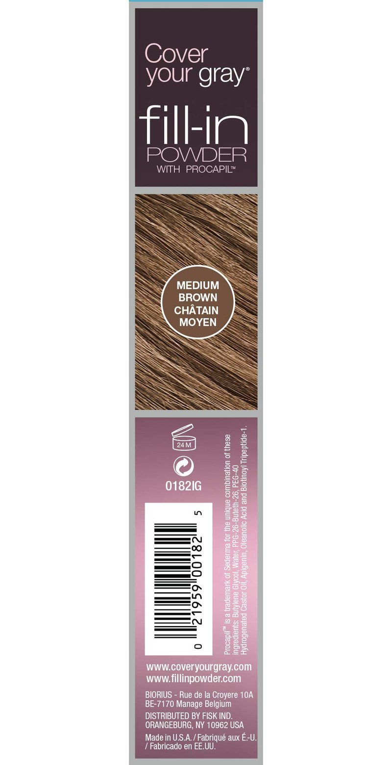 Cover Your Gray Fill In Powder - Medium Brown (Pack of 3)