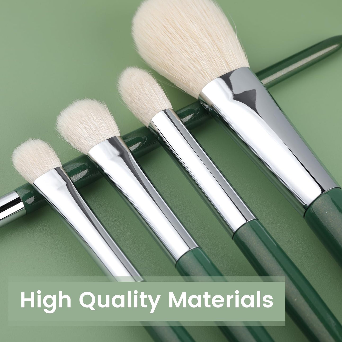 Natural Goat Hair Makeup Brushes Set and Eye Makeup Brush Set, Professional Blending Makeup Brushes