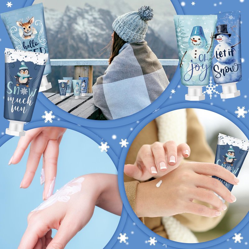 Dansib 36 Winter Hand Cream Bulk Winter Holiday Hand Lotion Party Gifts for Women Moisturizing Cracked Care Scented Lotion 1.1 Fl oz Travel Size Dry Skin Xmas Stocking Stuffers Men Coworkers