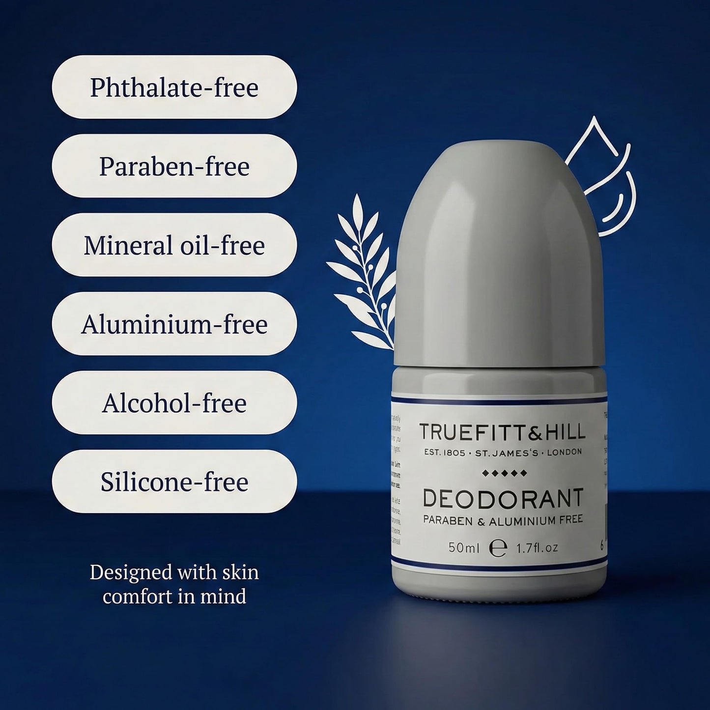 Truefitt & Hill Deodorant, 1.7 Ounce