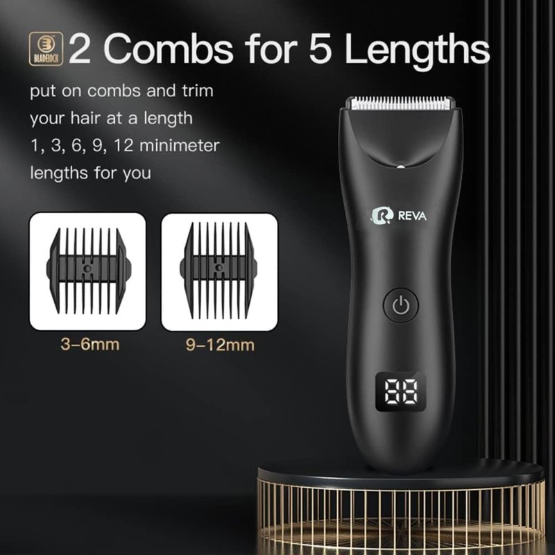 R REVA Multi Groomer All-in-One Hair Trimmer with Head Spotlight for Men & Women- Cordless Rechargeable Beard & Hair Clipper, Waterproof, Ceramic Blades, Low Noise and Fast Charging