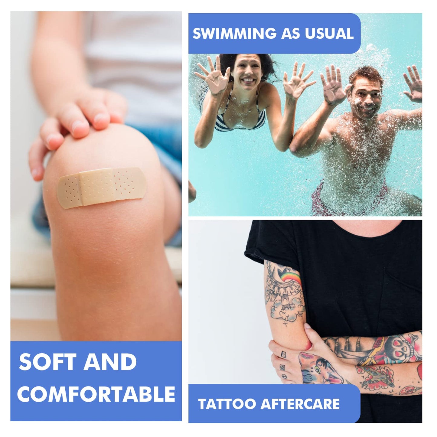 Tattoo Aftercare Waterproof Bandage (7.87 in x 10.9 Yd Roll) Second Skin Wound Healing Protective Skin Adhesive Bandages Transparent Dressing Bandages Tattoo Supplies