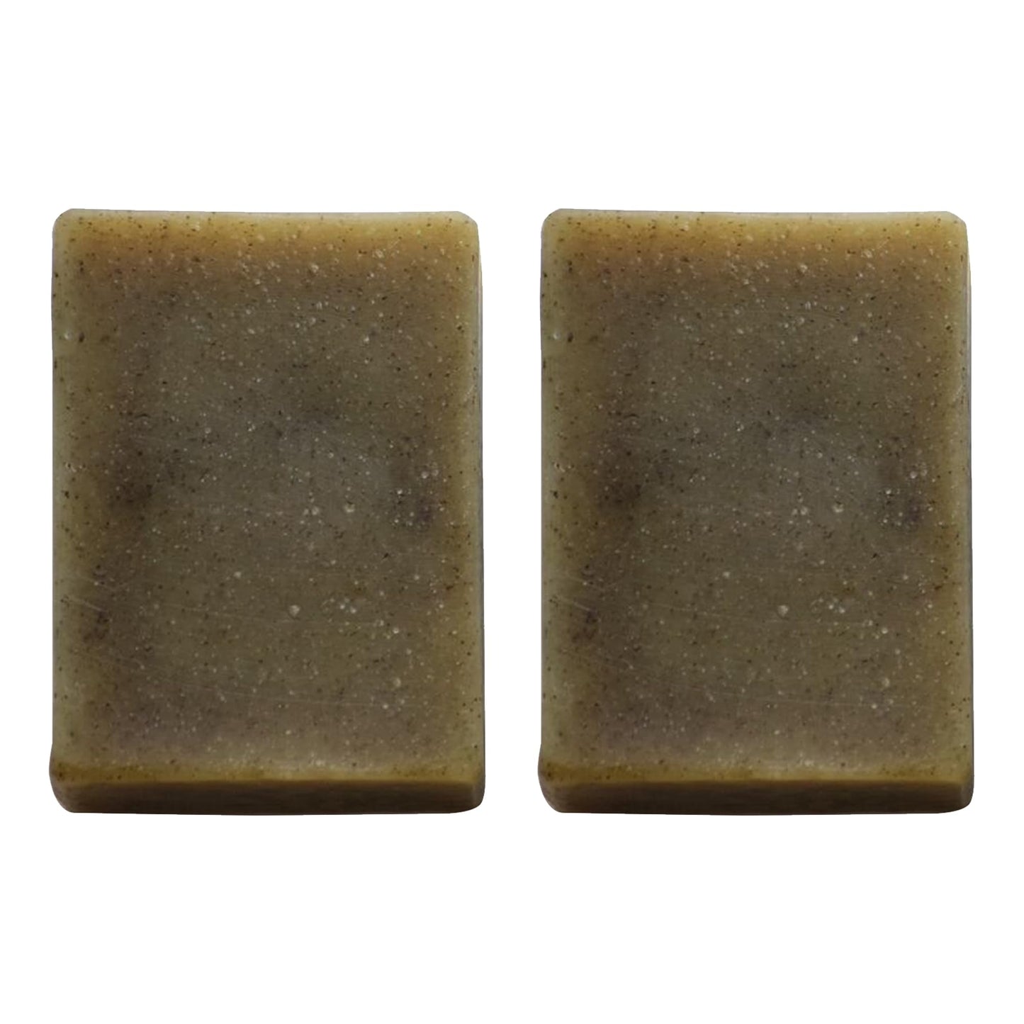IPPINKA Natural Mugwort Soap - Set of 2 (2.46 oz x 2) - Cold-Pressed - Handmade - Fragrance-free - Olive oil, Rice Bran Oil, & Coconut Oil - Made in Japan