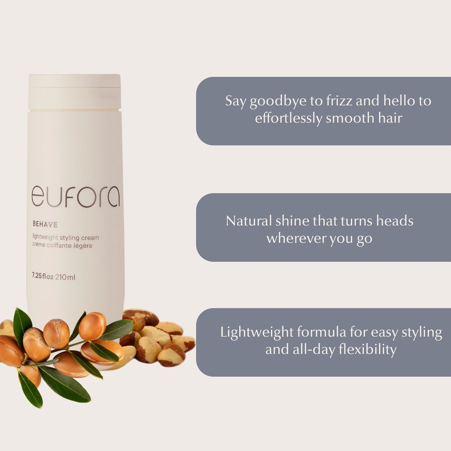 Eufora Behaive Lightweight Styling Cream 7.25 Fl. Oz