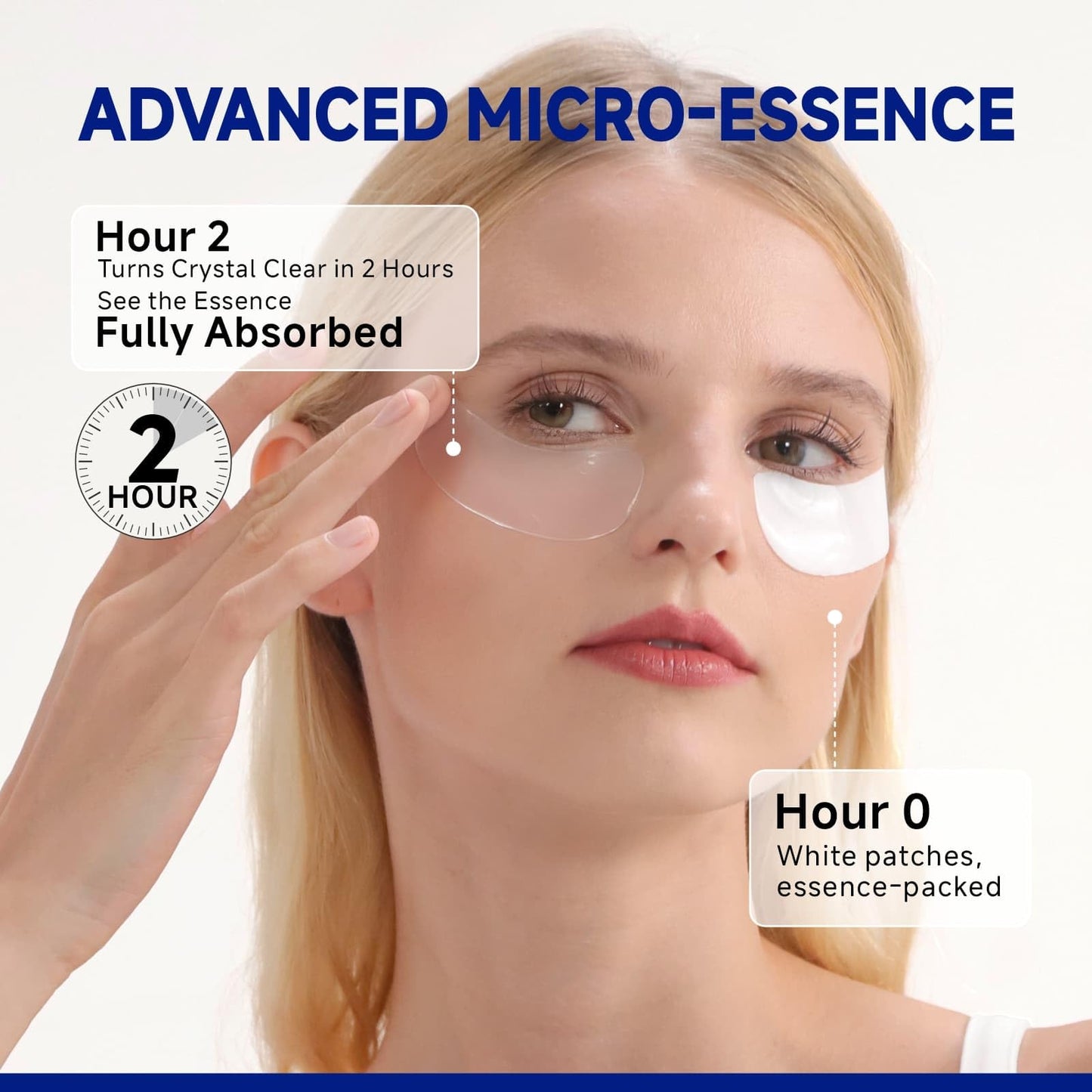 Dr Vincent Peptide Under Eye Patches, Firming Eye Patches Instant Reduces Dark Circles and Puffiness, Collagen Under Eye Mask for Bags Treatment, Wrinkles, 12 Pairs, Vegan