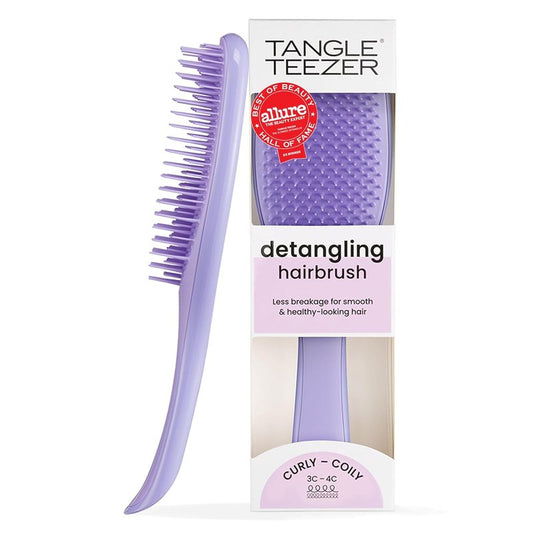 Tangle Teezer Ultimate Detangler Hair Brush - Reduces Frizz & Breakage for 3C to 4C Curly Hair | Purple Passion