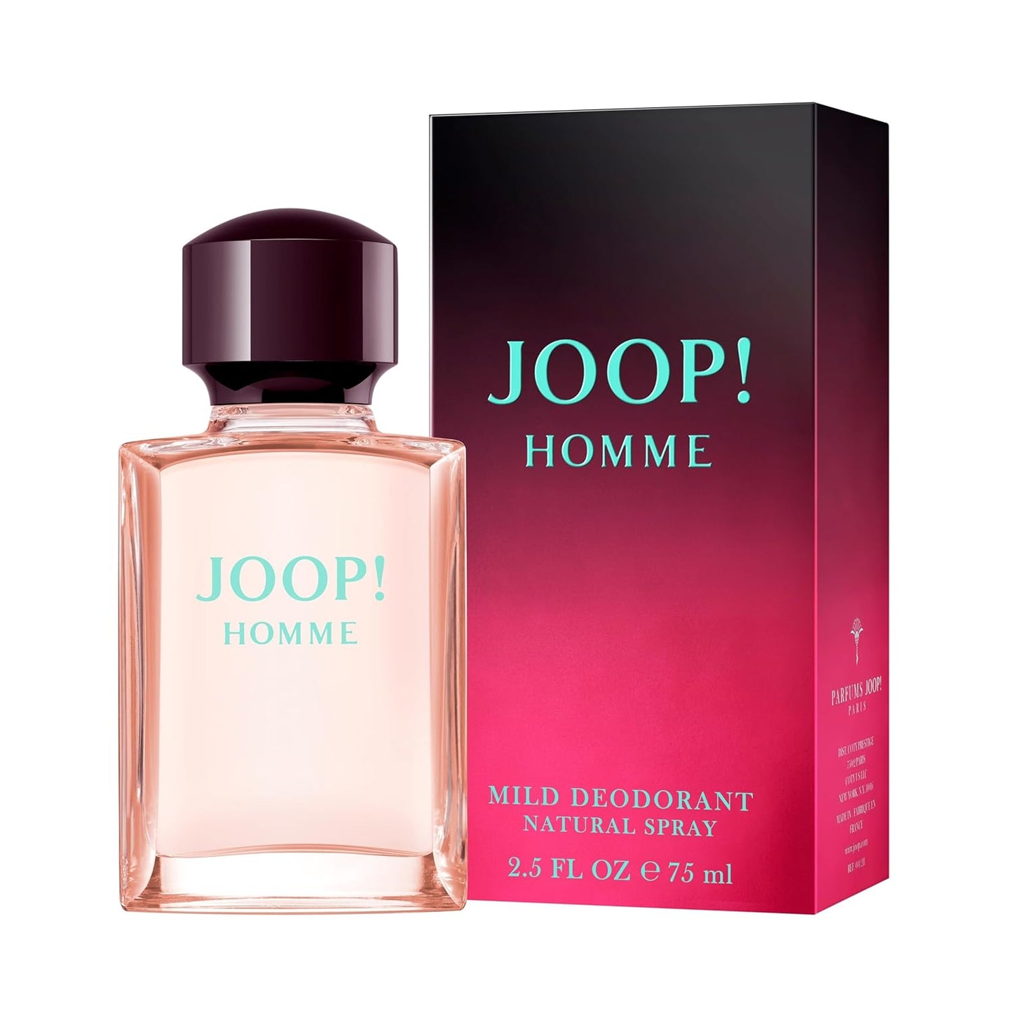 JOOP! Homme Men's Deodorant Spray - Cinnamon, Jasmine & Vanilla Scent | 2.5 Fl Oz