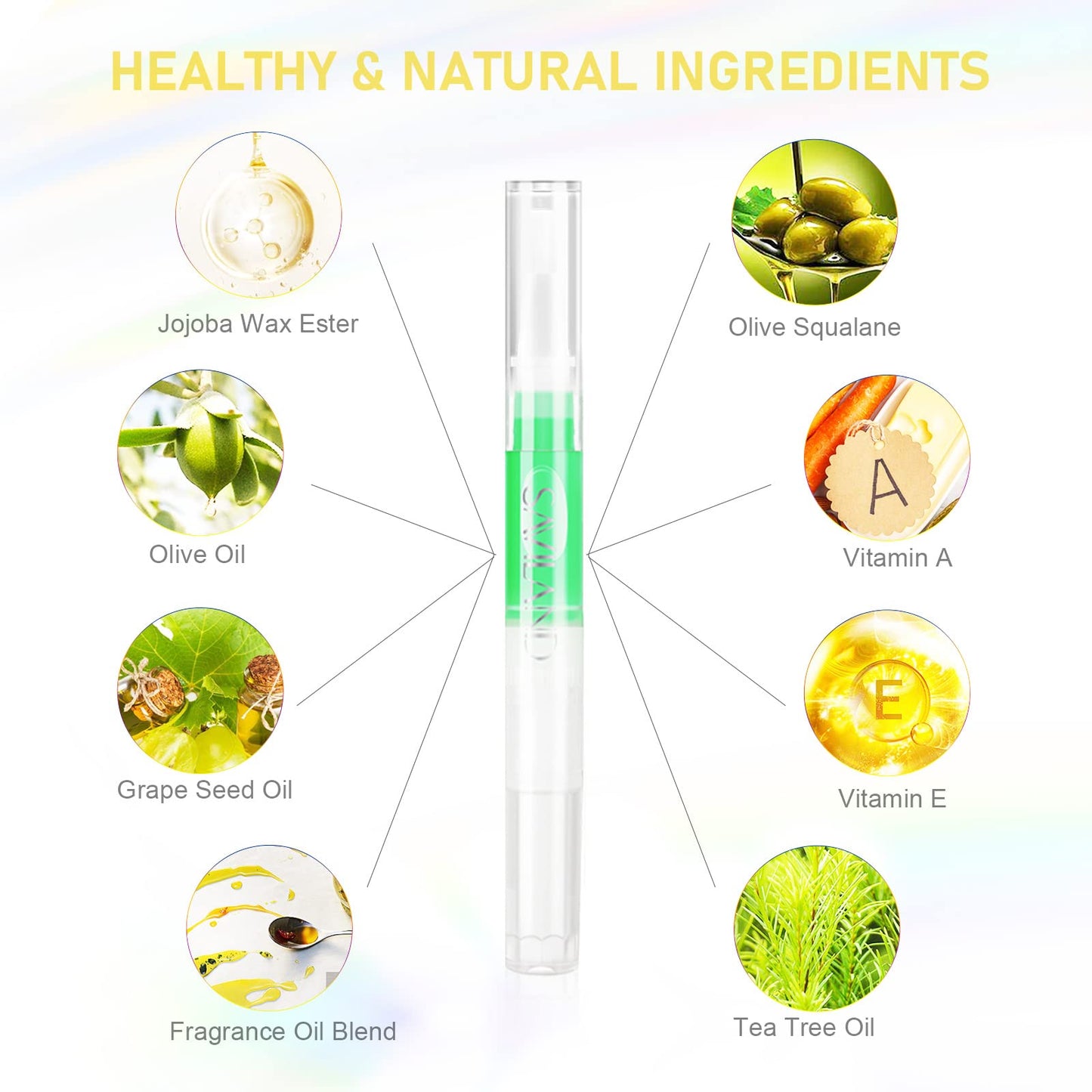 SAVILAND Builder Nail Gel Kit with Nail Drill: 6 PCS Natural Cuticle Oil Pen Castor Oil Vitamin E Builder Nail Gel in a Bottle Hard Gel for Nails Strengthener Extension Mini U V Lamp Nail Glue Gel