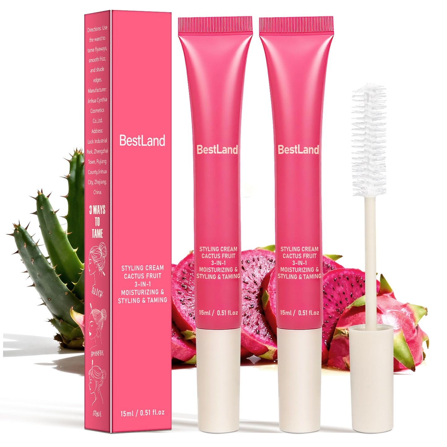 BestLand Hair Finishing Stick, Small Broken Hair Finishing Cream Refreshing Not Greasy Feel Shaping Gel Cream Hair Wax Stick Fixing Bangs Stereotypes Cream
