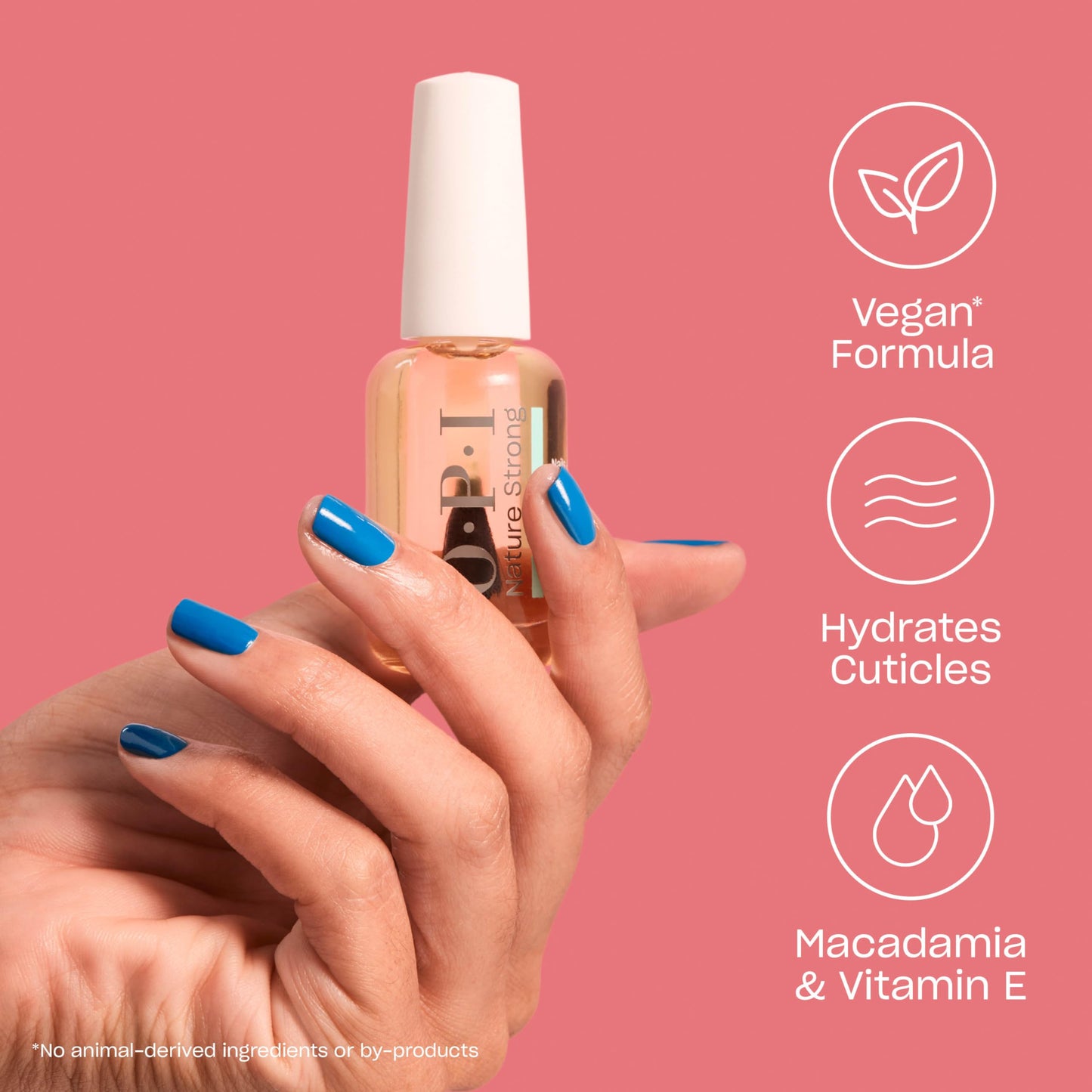 OPI Nature Strong Nails & Skin - Glow Up Nail & Cuticle Oil with Brush | Lightweight, Nourishing Natural Oil Blend Moisturizes Dry Cuticles | Enriched with Vitamin E | 0.5 Fl Oz | 15 mL