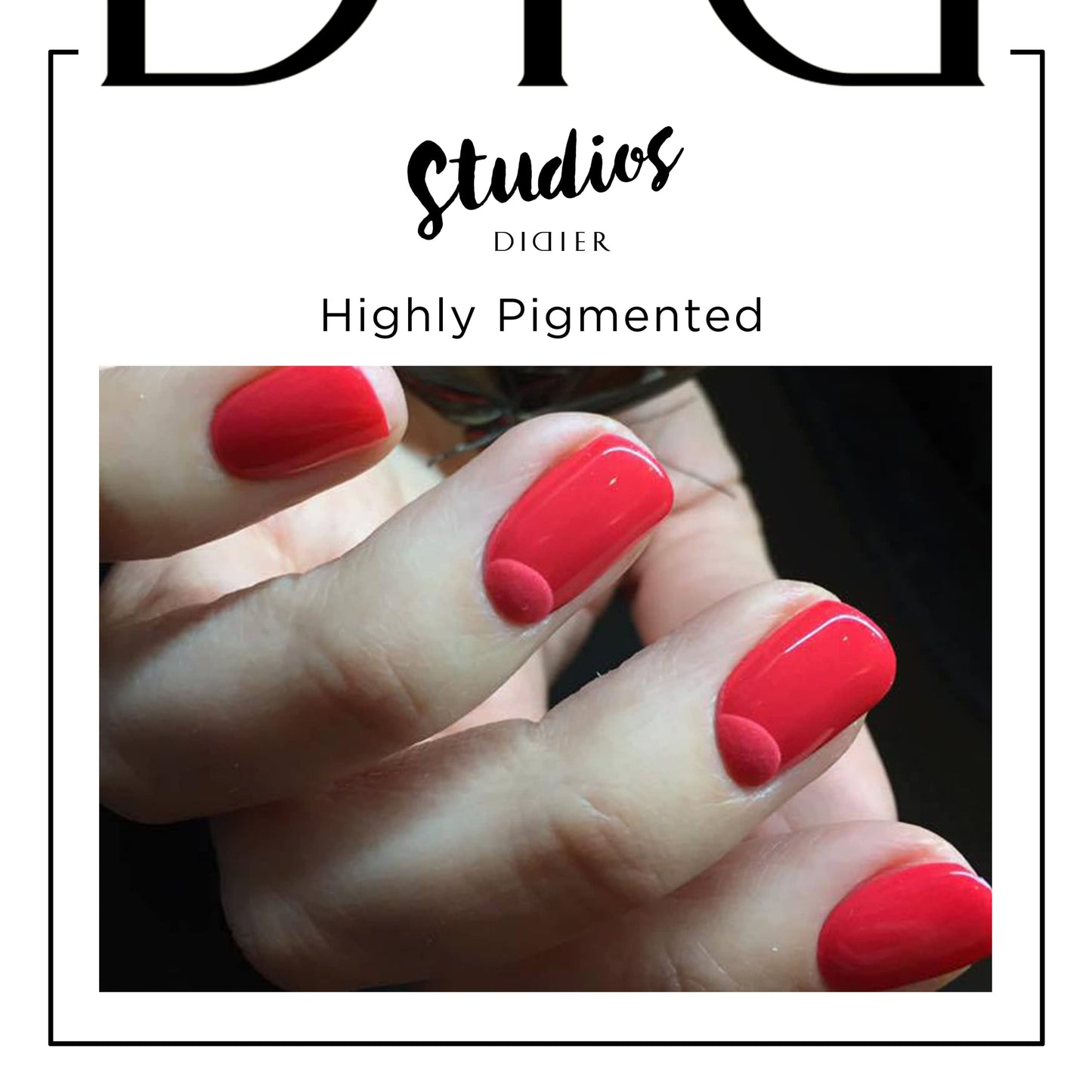 DIDIER LAB - Studios Gel Polish Wild Fire - Professional Manicure Pedicure Products - Rich Pigment for Complete Nail Coverage - Flawless Shine - Suitable for Beginners - For UV Lamp - Gift for Women