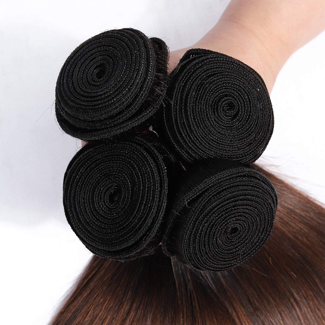 BLACKMOON HAIR Brazilian Virgin Straight Human Hair One Bundle 22inch Straight Hair Weave Extension Unprocessed Straight Hair Bundle Natural Black