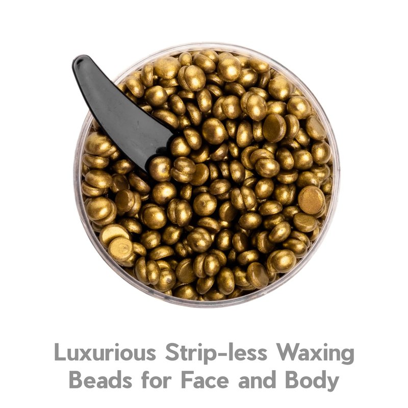 Mini Gold Hard Wax Beans - 4.8 Oz | Smooth Hair Removal Wax for All Skin Types