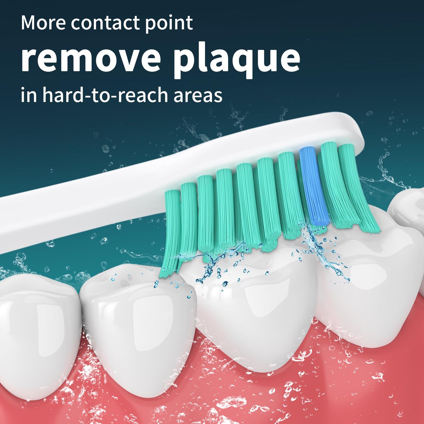 Replacement Heads for Philips Sonicare, Toothbrush Replacement Head Compatible with Phillips Sonicare E-Series Screw-on Handles for Essence, Advance, Elite, CleanCare, Extreme