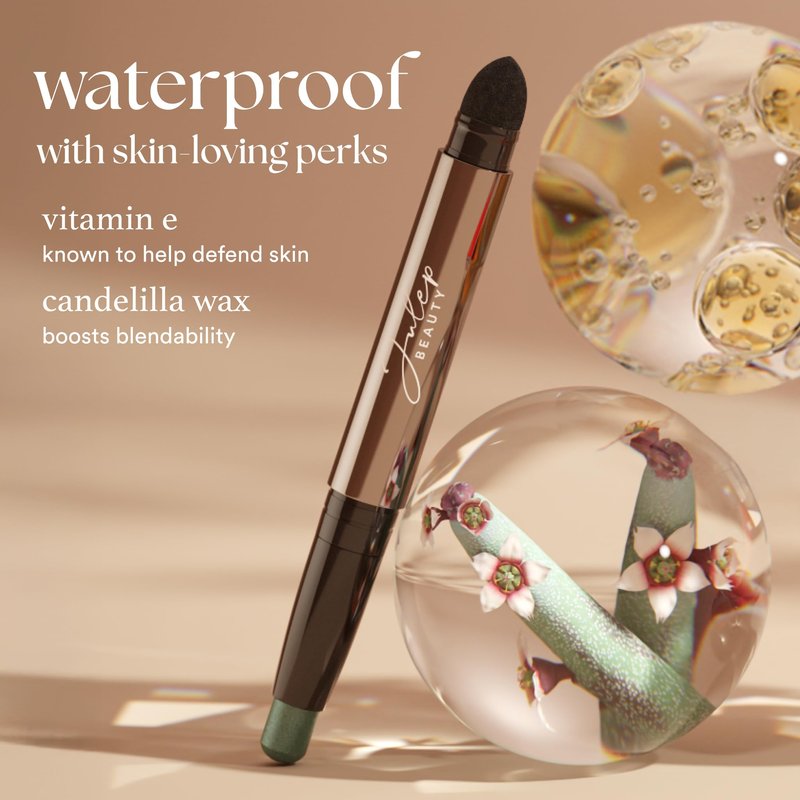 Julep Eyeshadow 101 Cream-to-Powder Waterproof Eyeshadow Stick – Putty Matte – Long-Lasting, Buildable, Crease-Proof, Cruelty Free, Matte Finish with Built-In Smudger