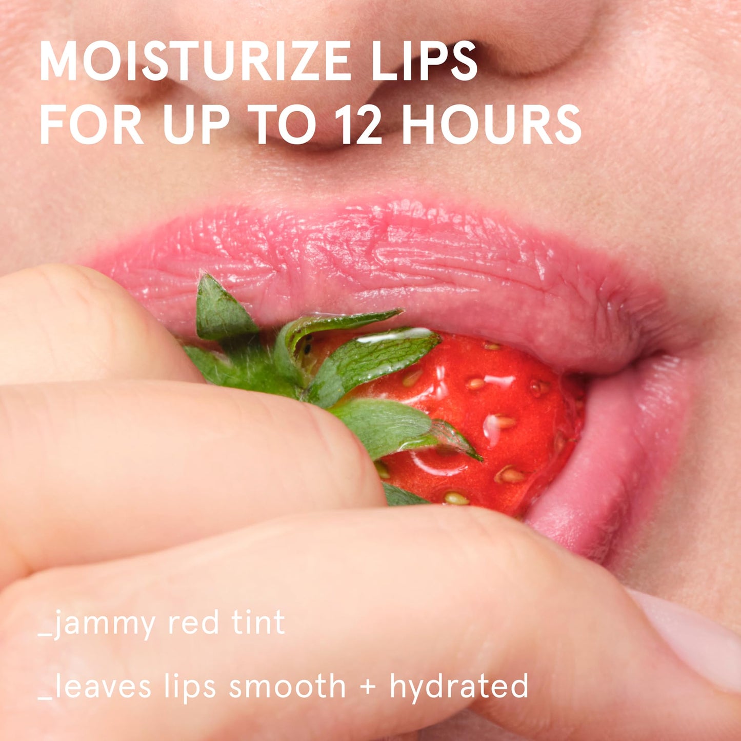 Glossier Balm Dotcom Hydrating Tinted Lip Balm - Universal Salve, Up to 12 Hour Moisture for Dry Lips, Cuticles & Skin - Lanolin, Beeswax & Castor Oil - Strawberry, Jammy Pink Tint, 15ml