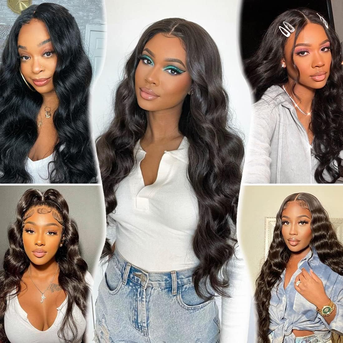 Chikamlty 12A Brazilian Human Hair Bundles Body Wave 22 inch Single Bundle Virgin Hair Bundle Body Wave Bundles Human Hair 100G Natural Black Hair Extensions