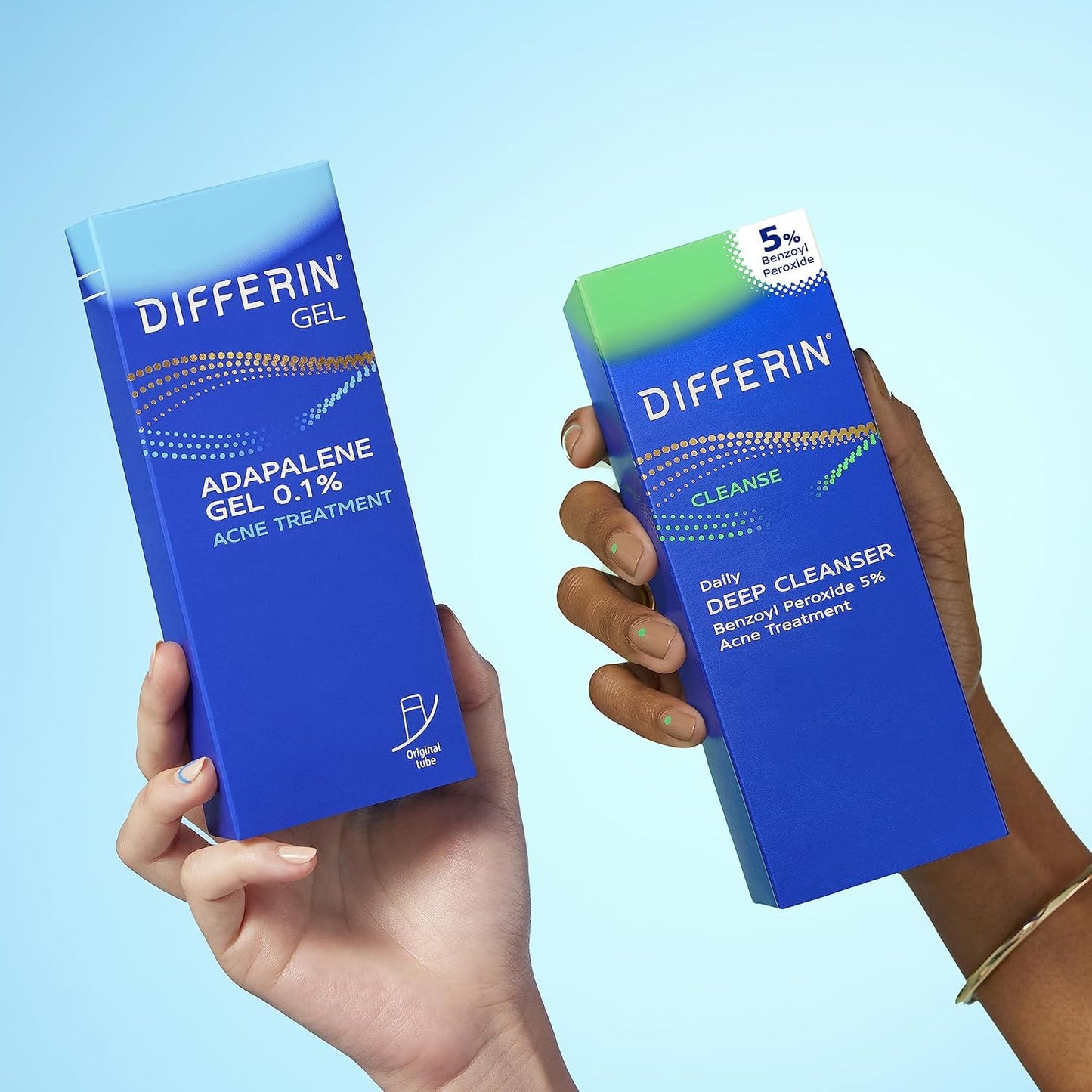 Differin Acne Treatment Kit - Gel Retinoid & Benzoyl Peroxide Face Wash for Pimple-Prone Skin | 0.1% Adapalene
