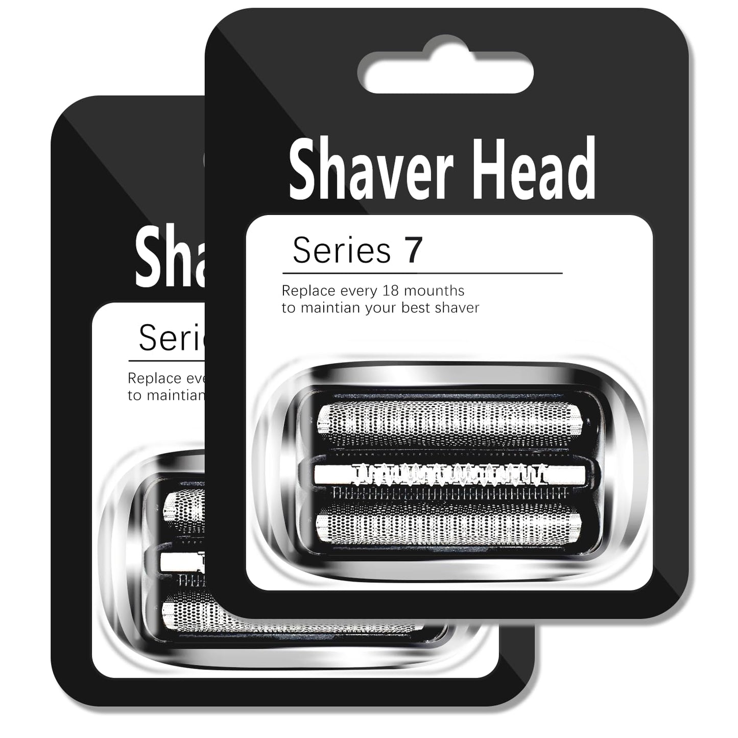 S7 73S 360 Replacement Head Foil & Cutters for Braun Series 7 Eletric Shavers, Compatible with Braun New Generation 7020s, 7025s, 7027 cs, 7071cc, 7075cc, 7085cc Razor