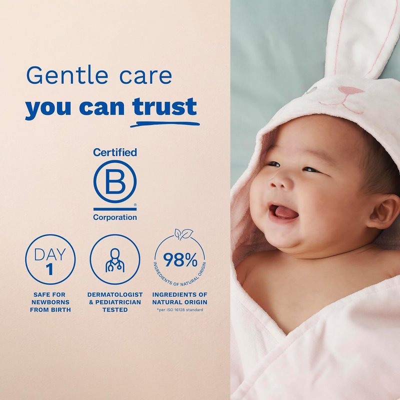 Mustela Baby Cleansing Water | No-Rinse Micellar Formula with Avocado & Aloe Vera - Gentle for Face, Body & Diaper - 1 or 2-Pack Options