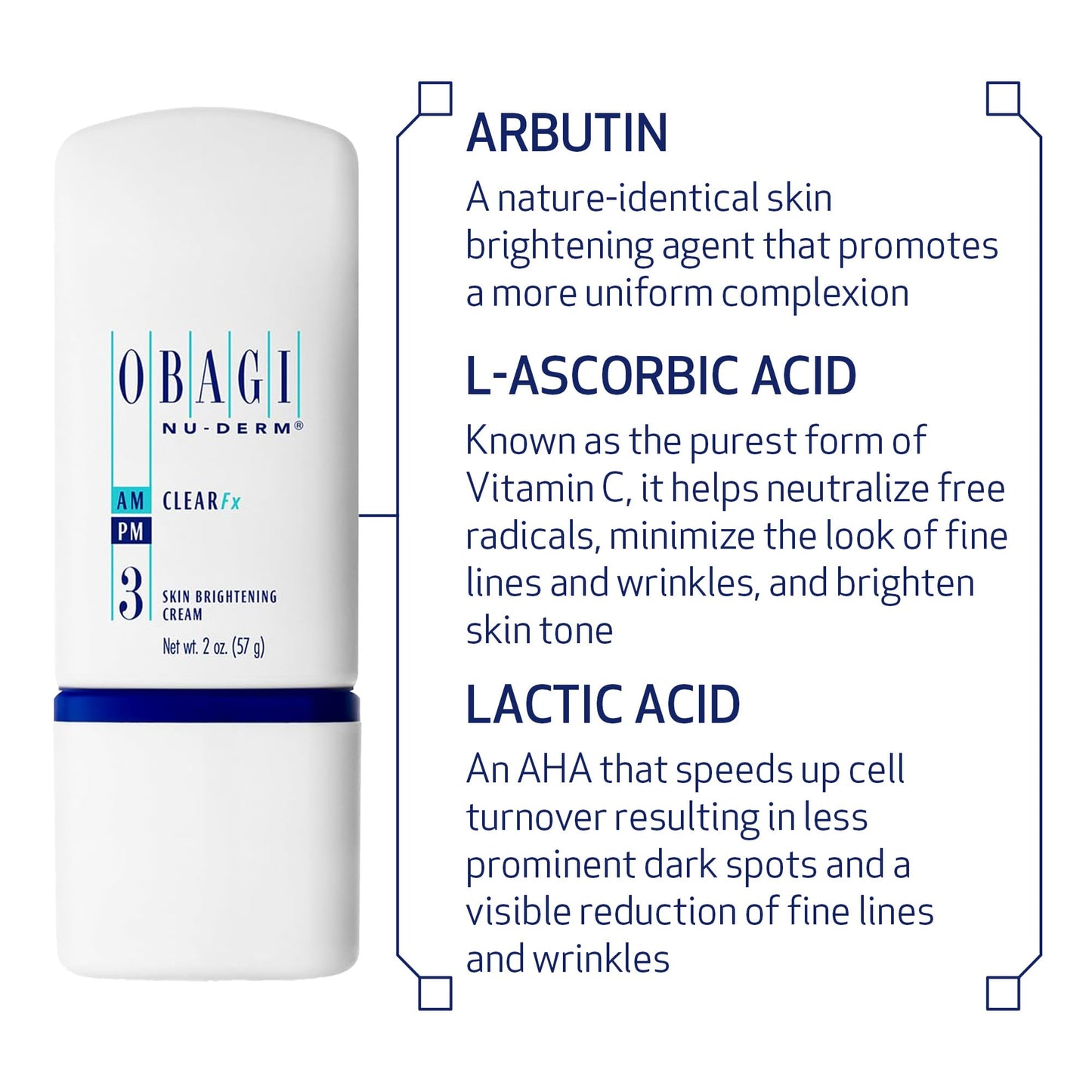 Obagi Medical Nu-Derm Hyperpigmentation Essentials with Clear Fx Cream, Blend Fx Night Cream, & Exfoderm Forte Exfoliator – Brightening & Exfoliating Hyperpigmentation Regimen