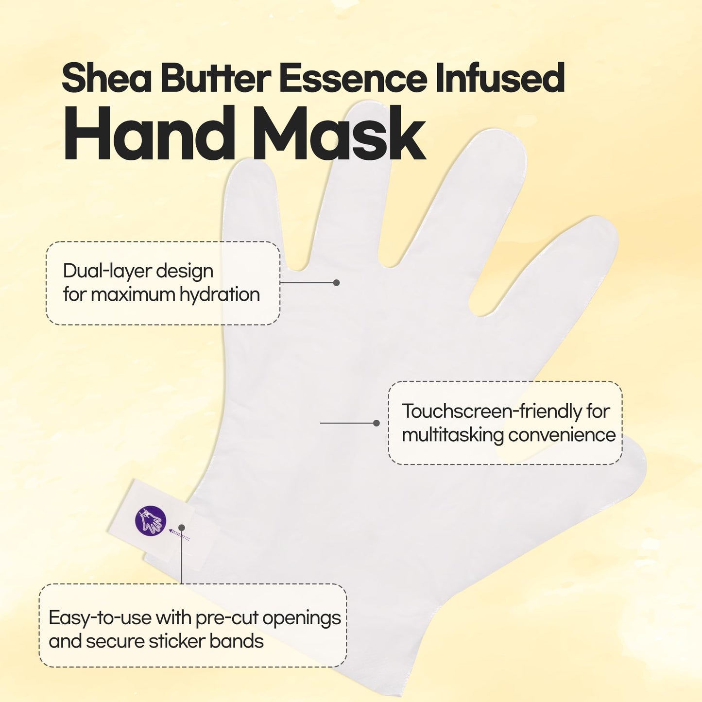 Epielle Hydrating Hand & Foot Masks (Glove & Socks 12pk) for Dry Hand, Dry & Cracked Heel