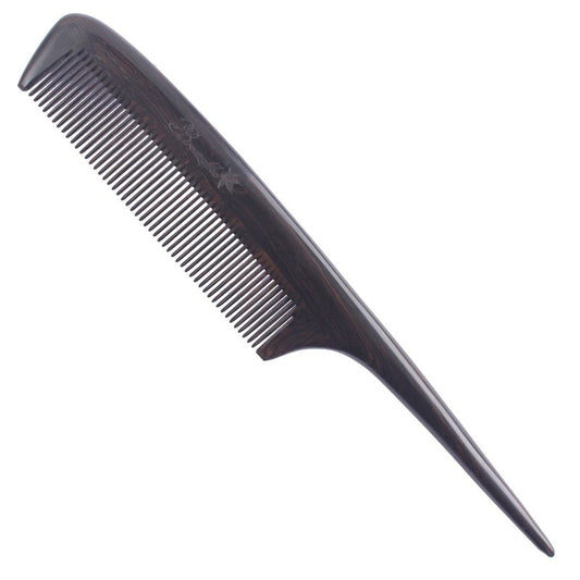 Breezelike Hair Combs - Fine Tooth Ebony Wood Comb for Women - No Static Black Sandalwood Teasing Tail Comb