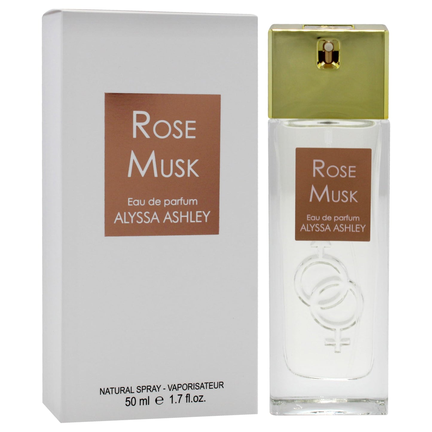 Alyssa Ashley Rose Musk - Perfumes for Women and Cologne for Men - Floral Woody Musk Fragrance with Rose and Cassis - 1.7 oz EDP Spray