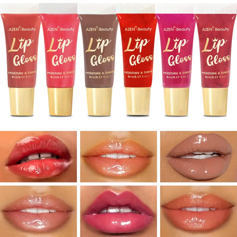 AZEN 120 Pack Lip Gloss Set, Color Lip Oil for Dry Cracked Lips Moisturizing Hydrating Nourishing with Vitamin E, Mothers Day Gifts for Women