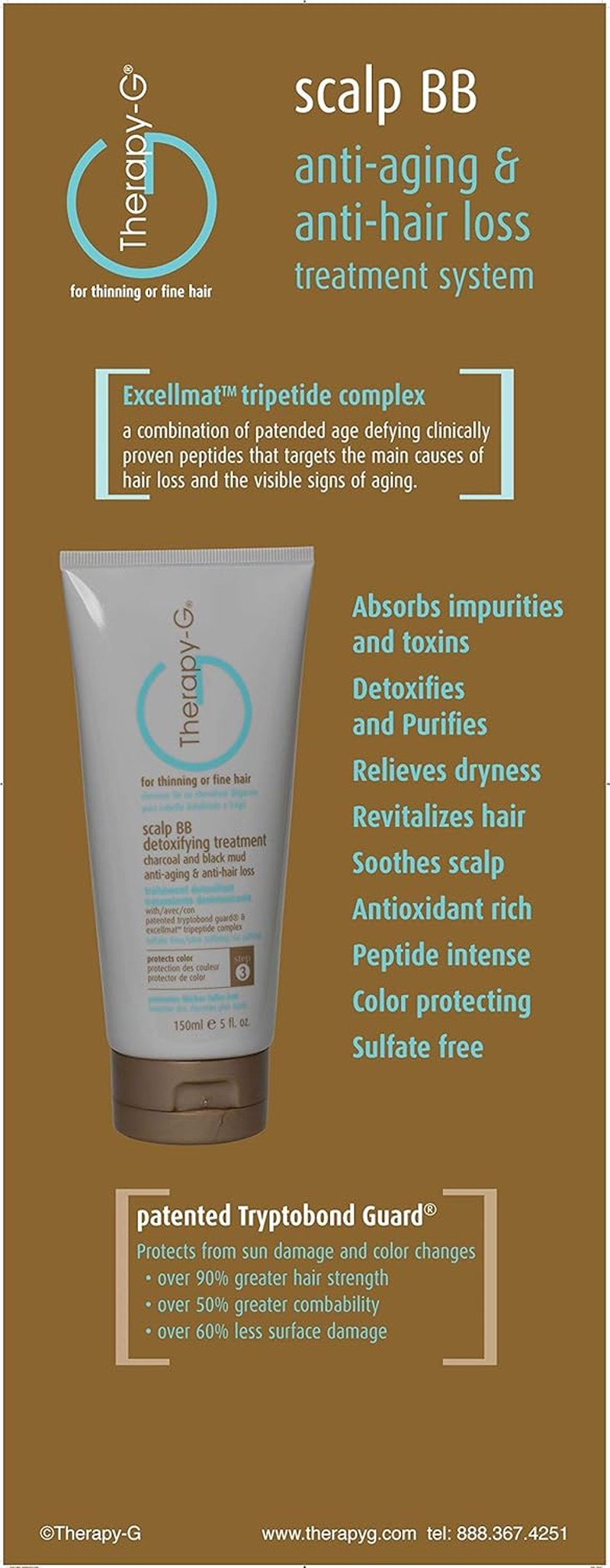 Scalp Detoxifying Treatment - Charcoal & Black Mud Therapy for Healthy Hair | 5 oz (150 ml)
