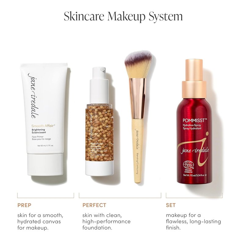 Jane Iredale HydroPure Tinted Serum - Hydrating Sheer Coverage with Hyaluronic Acid & CoQ10 | Evens Skin Tone