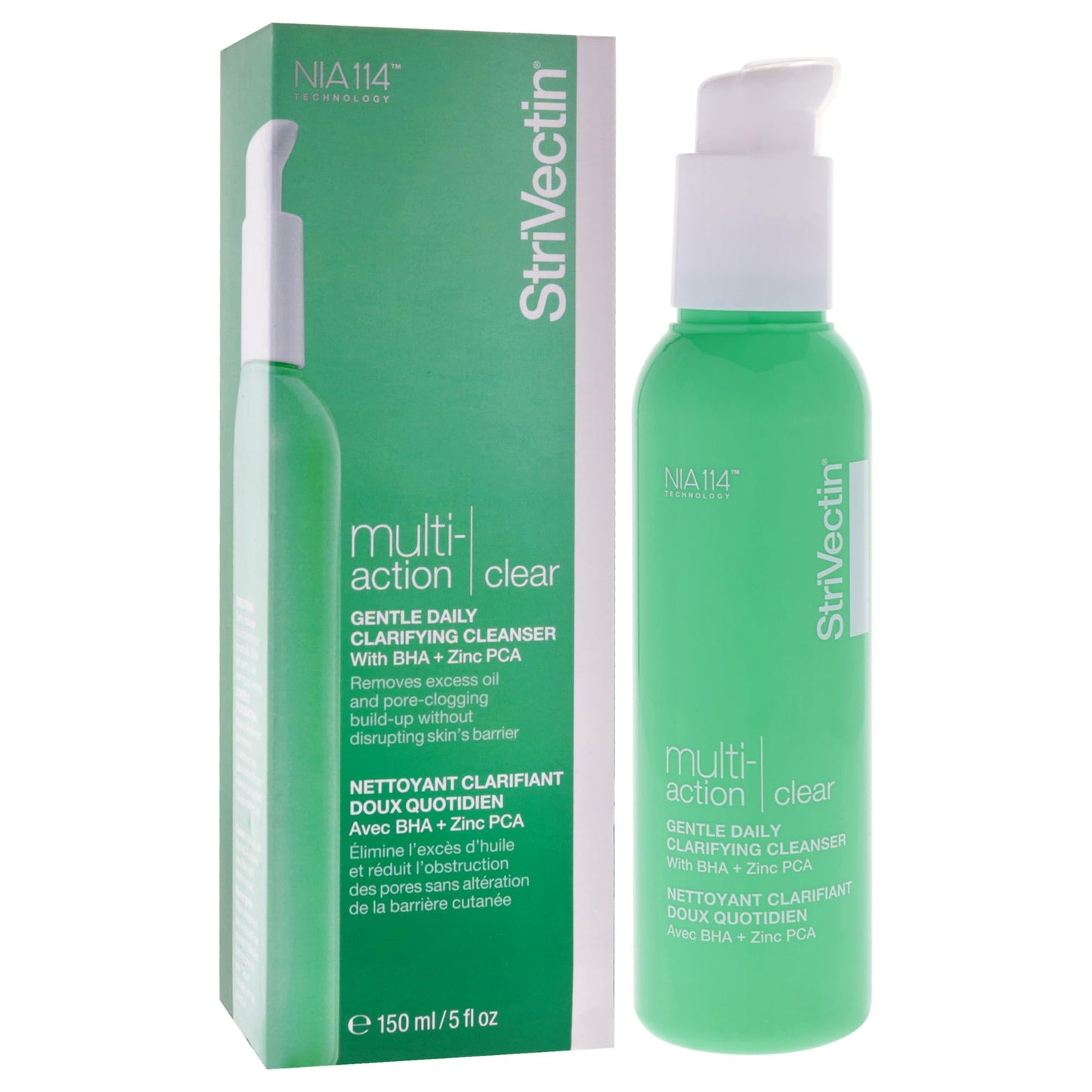 StriVectin Multi Action Clear Gentle Daily Clarifying Cleanser for Acne and Blemish Prone Skin for Clearer, Smooth and Brighter Skin, Less Breakouts and Pimples