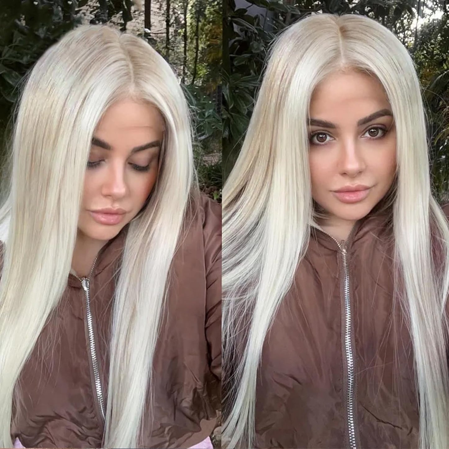 QD-Udreamy 13x4 Lace Front Wigs, Blonde Lace Front Long Straight Wigs for Women Middle Part Glueless Straight Hair Pre Plucked with Hairline For Black Women 26 Inch