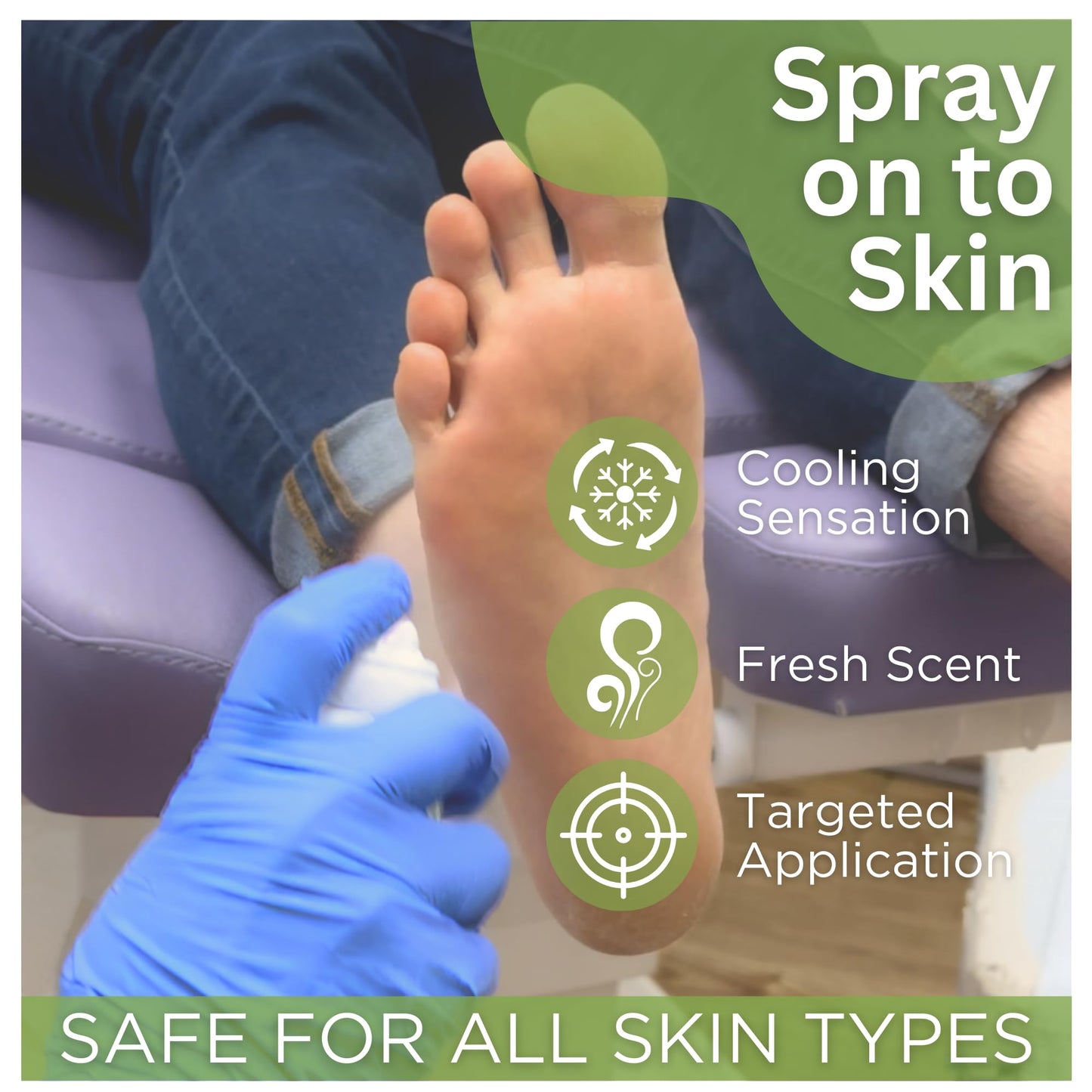 Footlogix Foot Deodorant Spray 4.23 oz | Tea Tree Oil & Menthol Foot Spray | Odor-Neutralizing Formula for Athletes & Enclosed Shoe Wearers | 360° Spray | Cooling, Refreshing, Long-Lasting Freshness