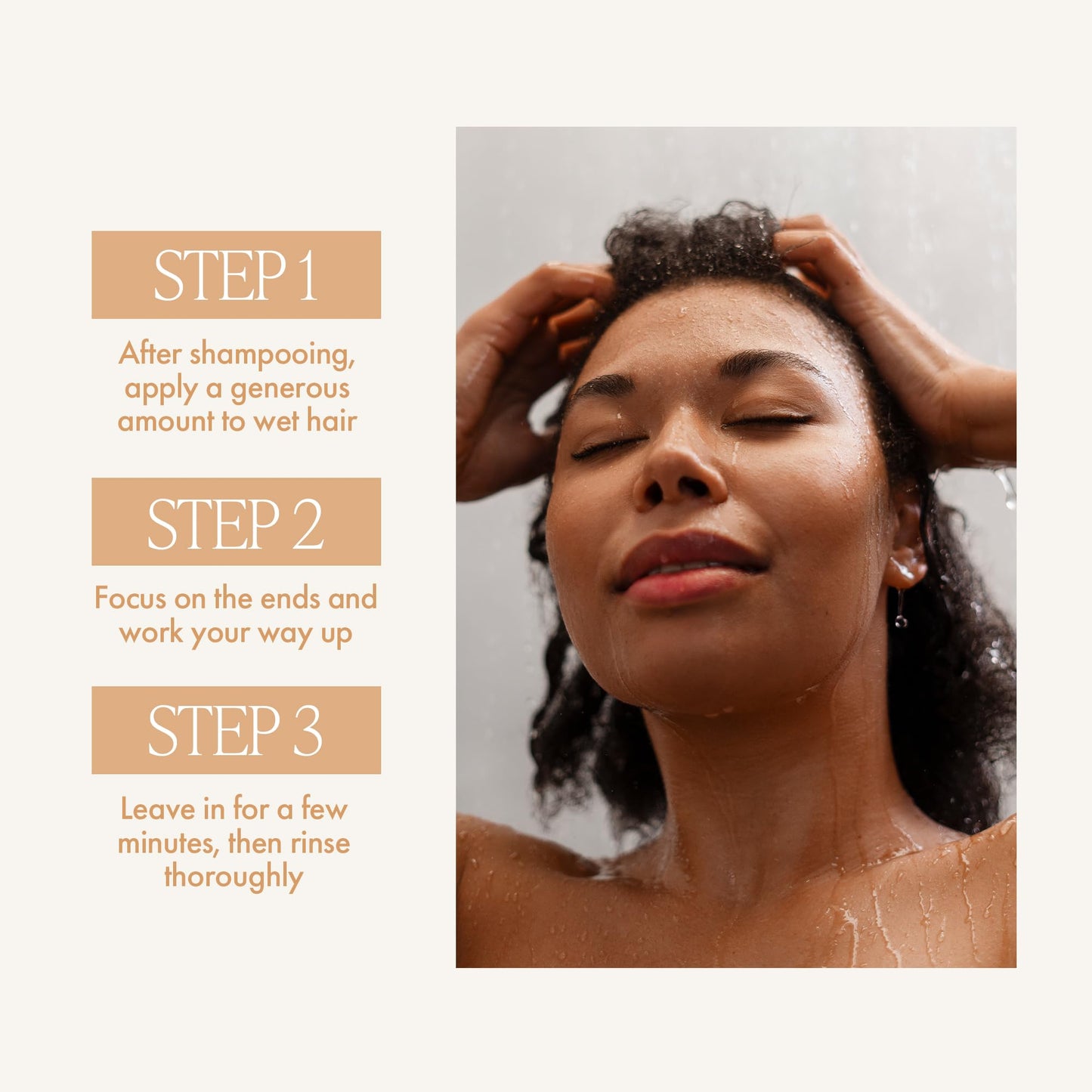 Enjoy Holistic D-Lux Conditioner - Deep Nourishing Treatment for Thick, Coarse & Curly Hair - Ultimate Softness, Shine & Detangling - Sulfate & Paraben Free - Tropical Coconut & Ginger Scent