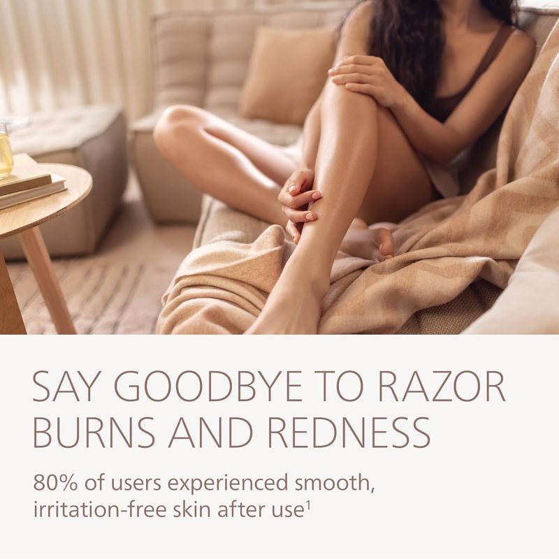 Philips Lady Shaver Series 6000 - Cordless Wet & Dry Electric Shaver for Legs & Body | 3-Blade System, 80 Mins Runtime