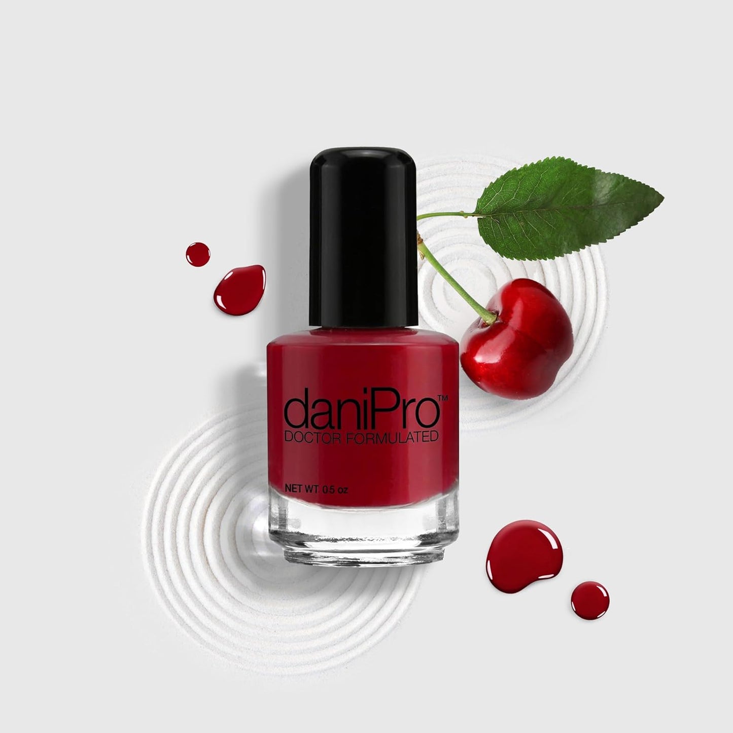 DaniPro Nail Polish - Always Be True Deep Red | Vegan Formula with Biotin & Vitamins, 0.5 oz