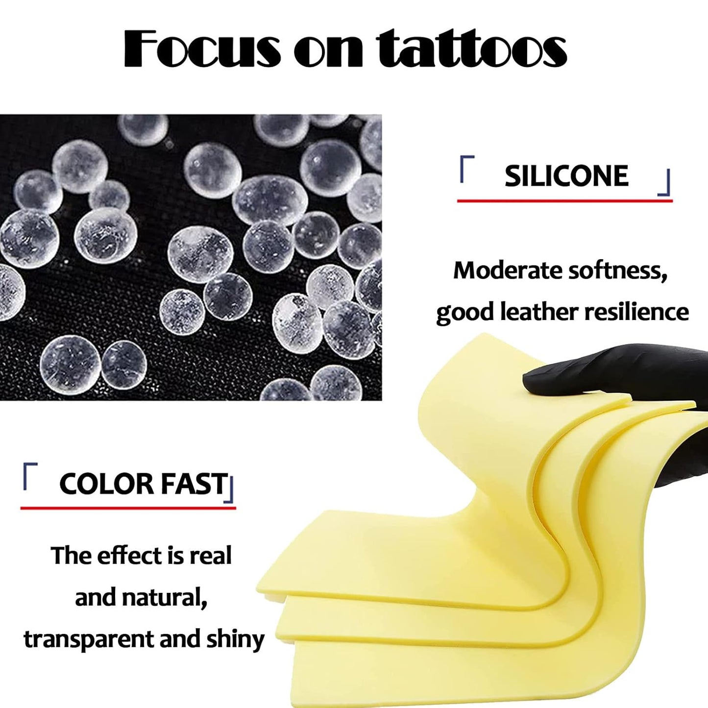 Tattoo Fake Skin Sheets - 3MM Thickness | 5PCS + Tattoo Transfer Paper | 35PCS