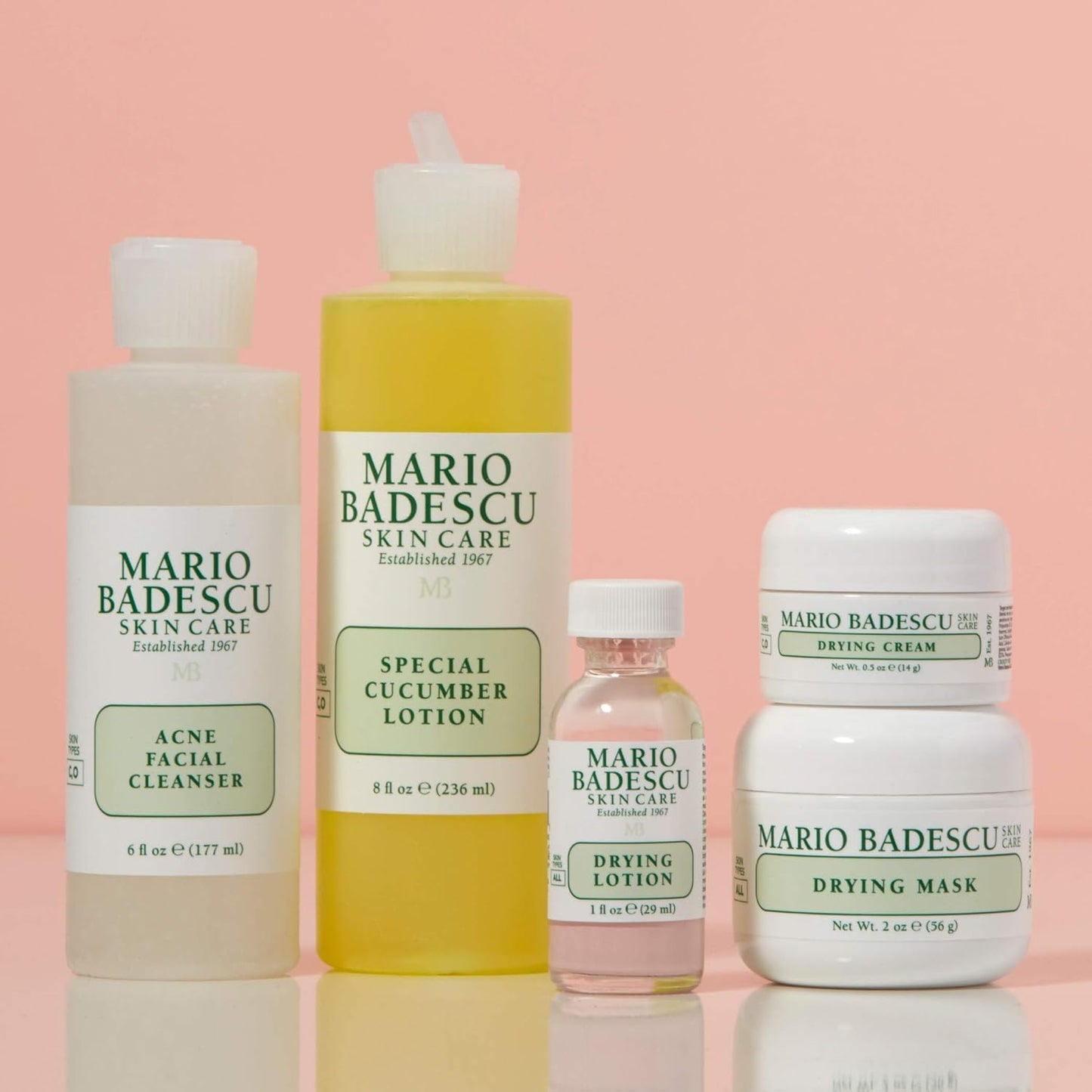 Mario Badescu Acne Control Skin Care Kit - Facial Set for All Breakouts | Ideal for Oily & Combination Skin