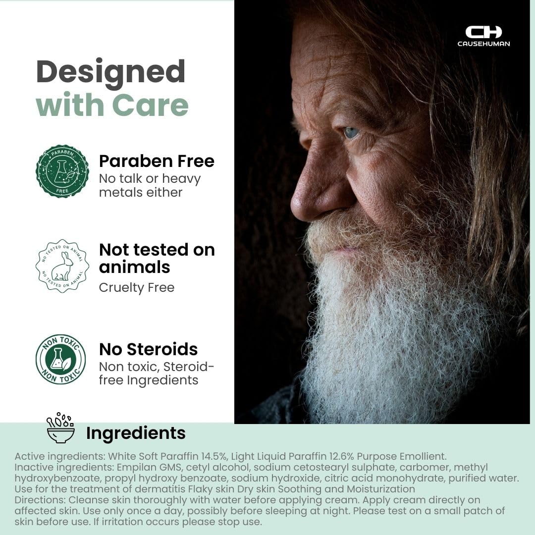 Cause Human 7-Day Phimosis Cream | Steroid-Free Treatment for Fast Relief at Home | Visible Results in 7 Days* | 3.16 fl oz (90g) | No Irritation | No Steroids (7 Day Phimosis Relief Cream)